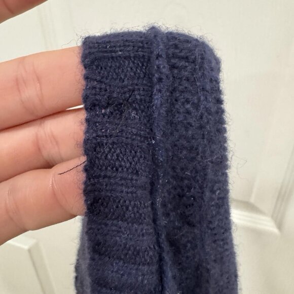 Men’s Polo Ralph Lauren Cable Knit‎ Vest 100% Cashmere XXL 2XL Blue Vneck - Picture 9 of 9